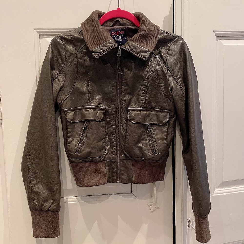 Paper Doll Pleather Jacket